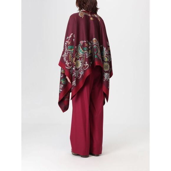 Etro Coat Woman Burgundy